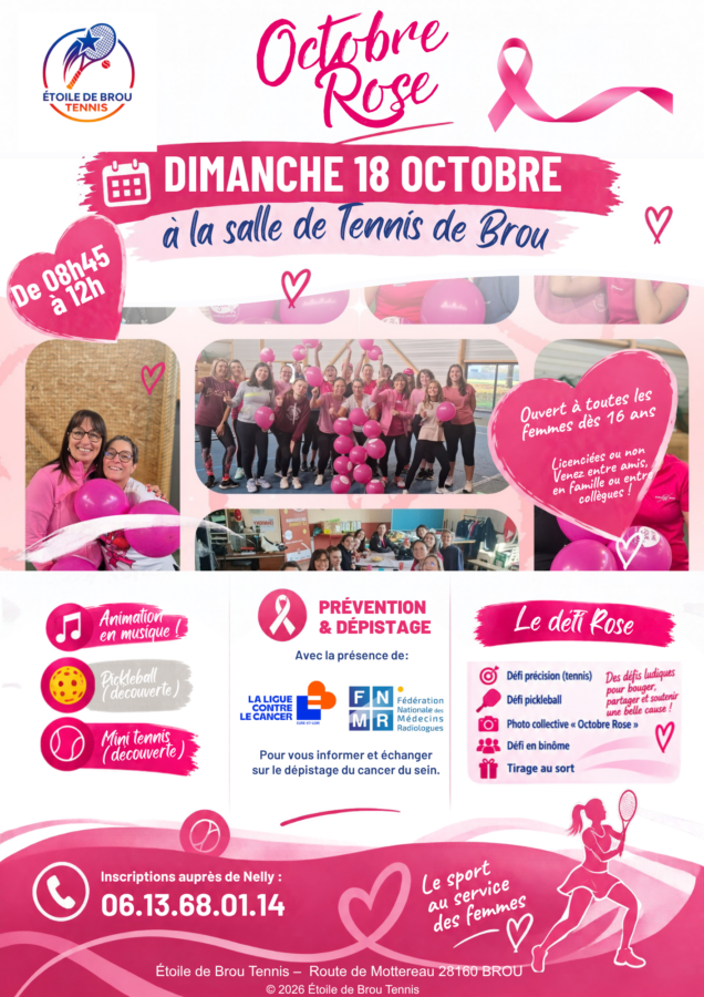 CENTRE VAL DE LOIRE – Brou – Le défi rose, le sport au service des femmes. Prévention et dépistage
