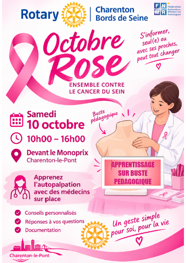 ILE DE France – Charenton le Pont - Opération Octobre Rose